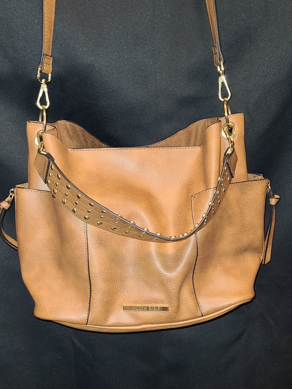 Steve Madden brown faux leather hobo and bucket bag style & Change Purse